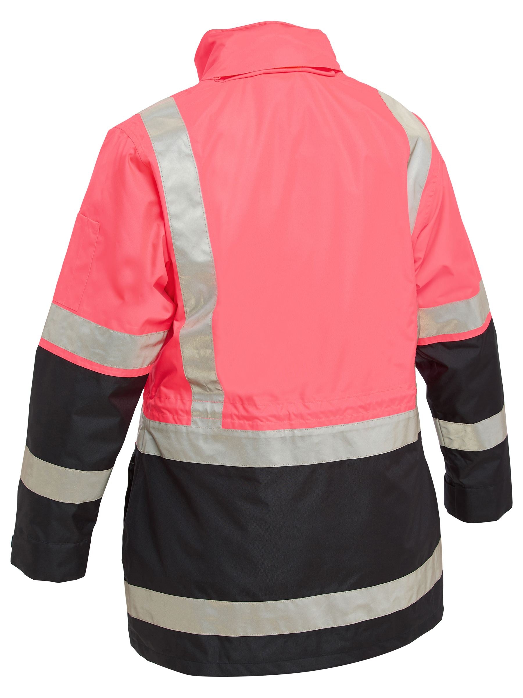 Bisley Women's Taped Hi Vis 5 in 1 Rain Jacket BKL6975