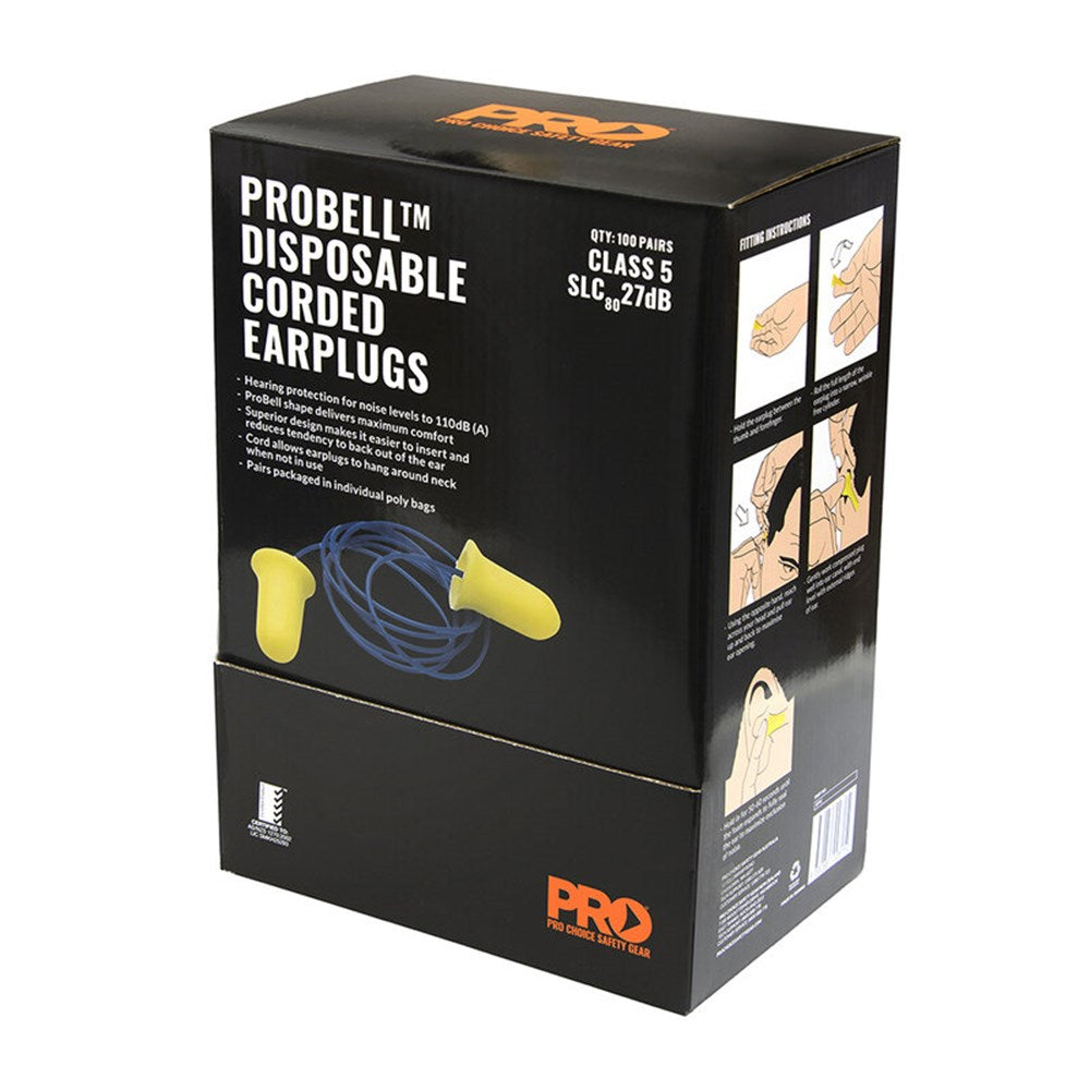 Pro Choice Probell Disposable Corded Earplugs Corded- EPYC