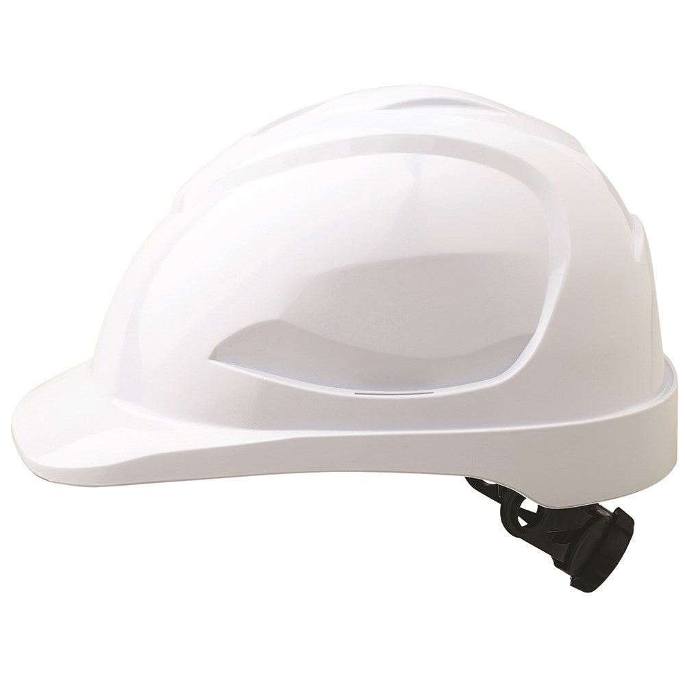 Pro Choice V9 Hard Hat Unvented Ratchet Harness - White HH9R-W