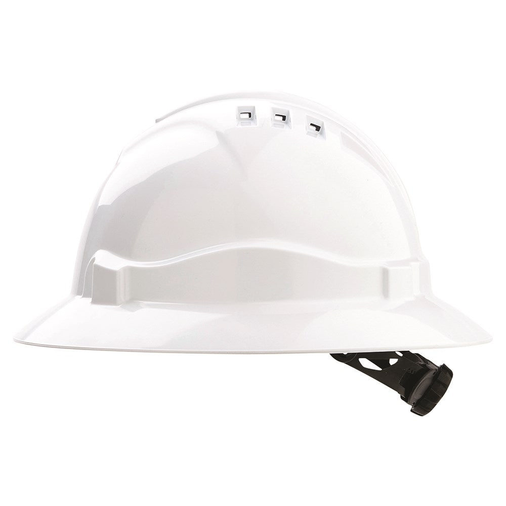 Pro Choice V6 Hard Hat Vented Full Brim Ratchet Harness HHV6FB