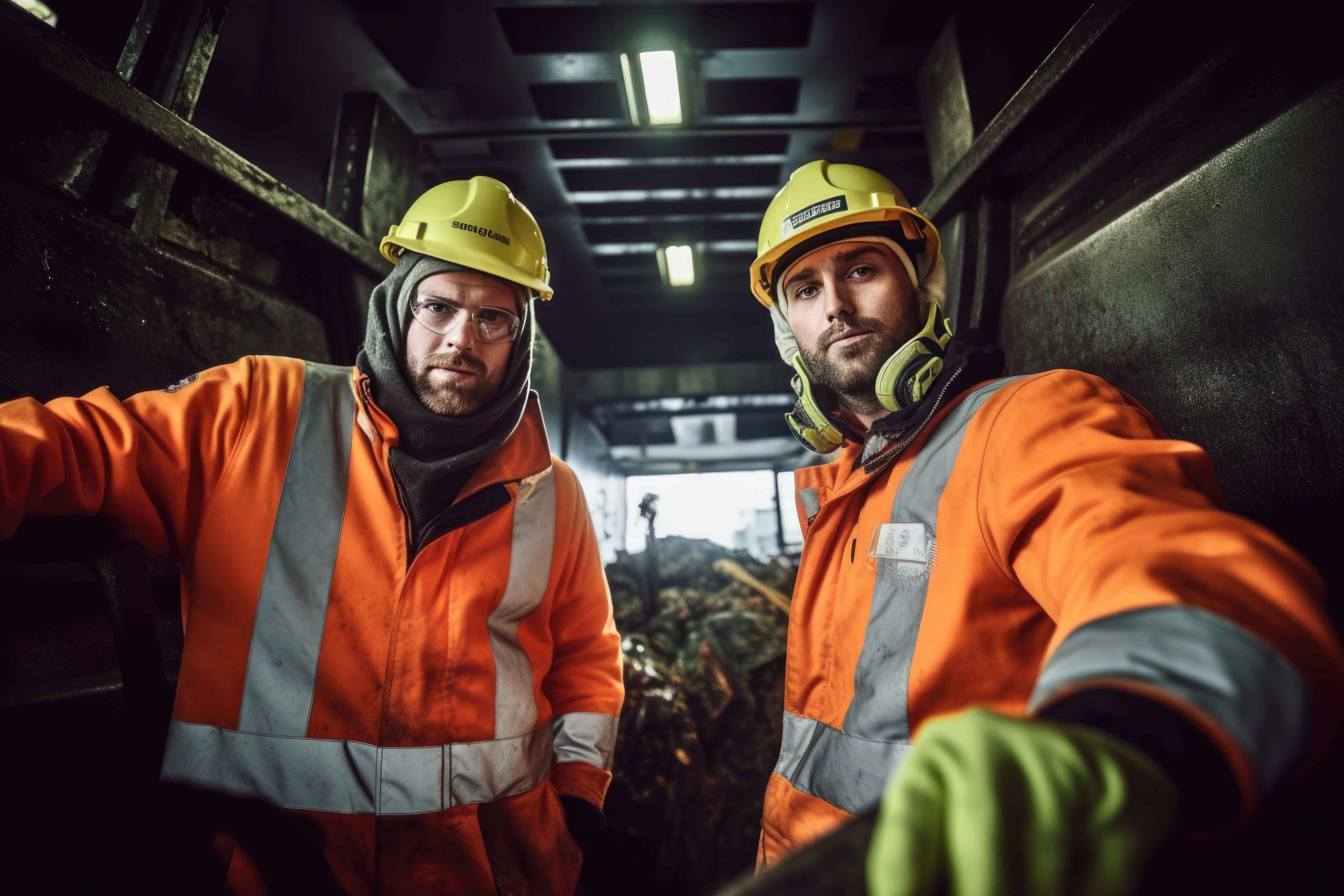 How do pockets in the safety workwear enhance functionality and safety?