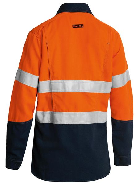 Bisley TenCate Tecasafe® Plus 700 Women's Taped Hi Vis FR Vented Shirt BL8082T
