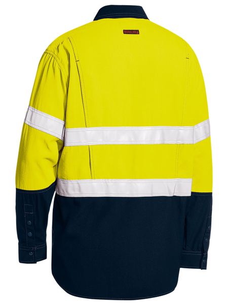 Bisley TenCate Tecasafe® Plus 480 Taped Hi Vis Lightweight FR Vented Shirt BS8237T