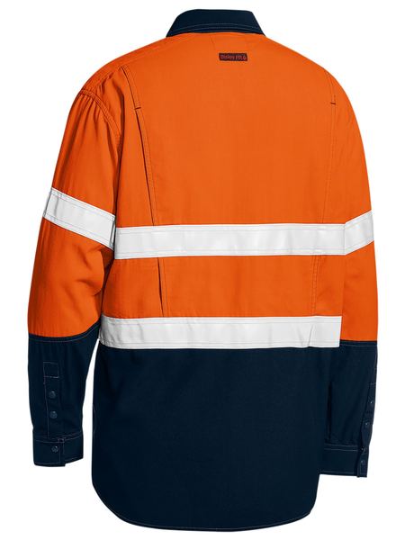 Bisley TenCate Tecasafe® Plus 480 Taped Hi Vis Lightweight FR Vented Shirt BS8237T