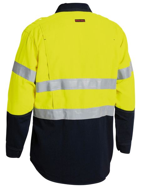 Bisley TenCate Tecasafe® Plus 700 Taped Hi Vis FR Vented Shirt BS8082T
