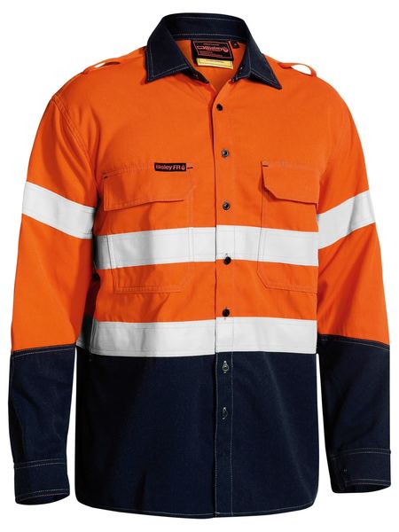 Bisley TenCate Tecasafe® Plus 700 Taped Hi Vis FR Vented Shirt BS8082T