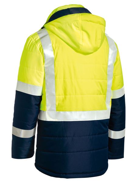Bisley Taped Hi Vis Puffer Jacket BJ6929HT