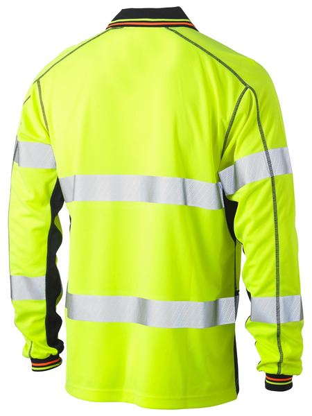 Bisley Taped Hi Vis Polyester Mesh Polo BK6219T