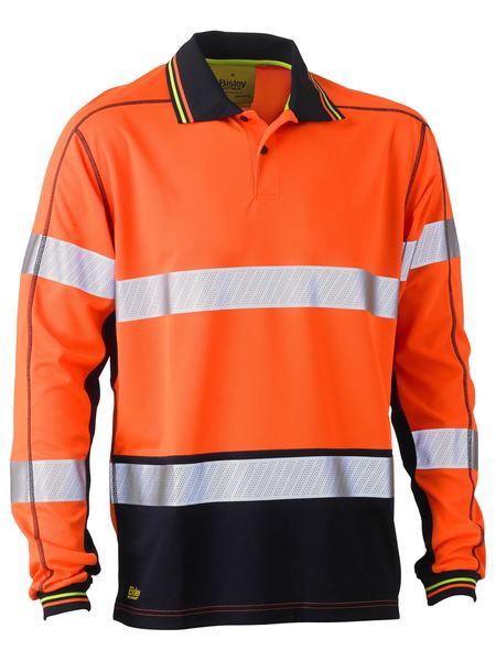 Bisley Taped Hi Vis Polyester Mesh Polo BK6219T