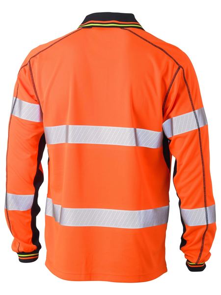 Bisley Taped Hi Vis Polyester Mesh Polo BK6219T