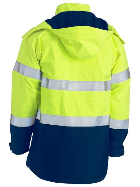 Bisley Taped Hi Vis FR Wet Weather Shell Jacket BJ8110T