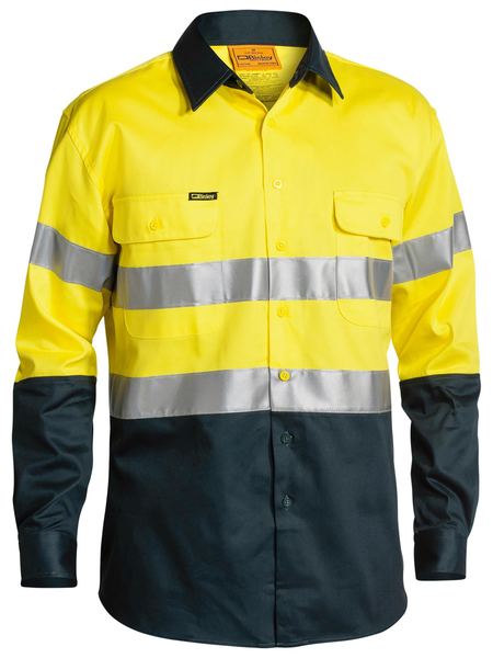 Bisley Taped Hi Vis Drill Shirt BT6456