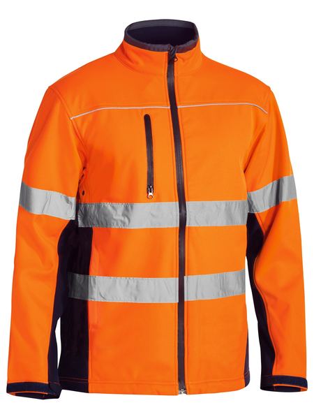 Bisley Taped Hi Vis Soft Shell Jacket BJ6059T
