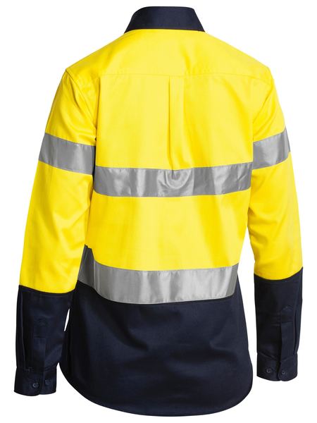 Bisley Women's Taped Hi Vis Drill Shirt BLT6456
