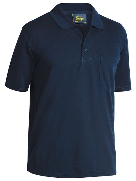 Bisley Polyester Cotton Polo Pocket Short Sleeve BK1290