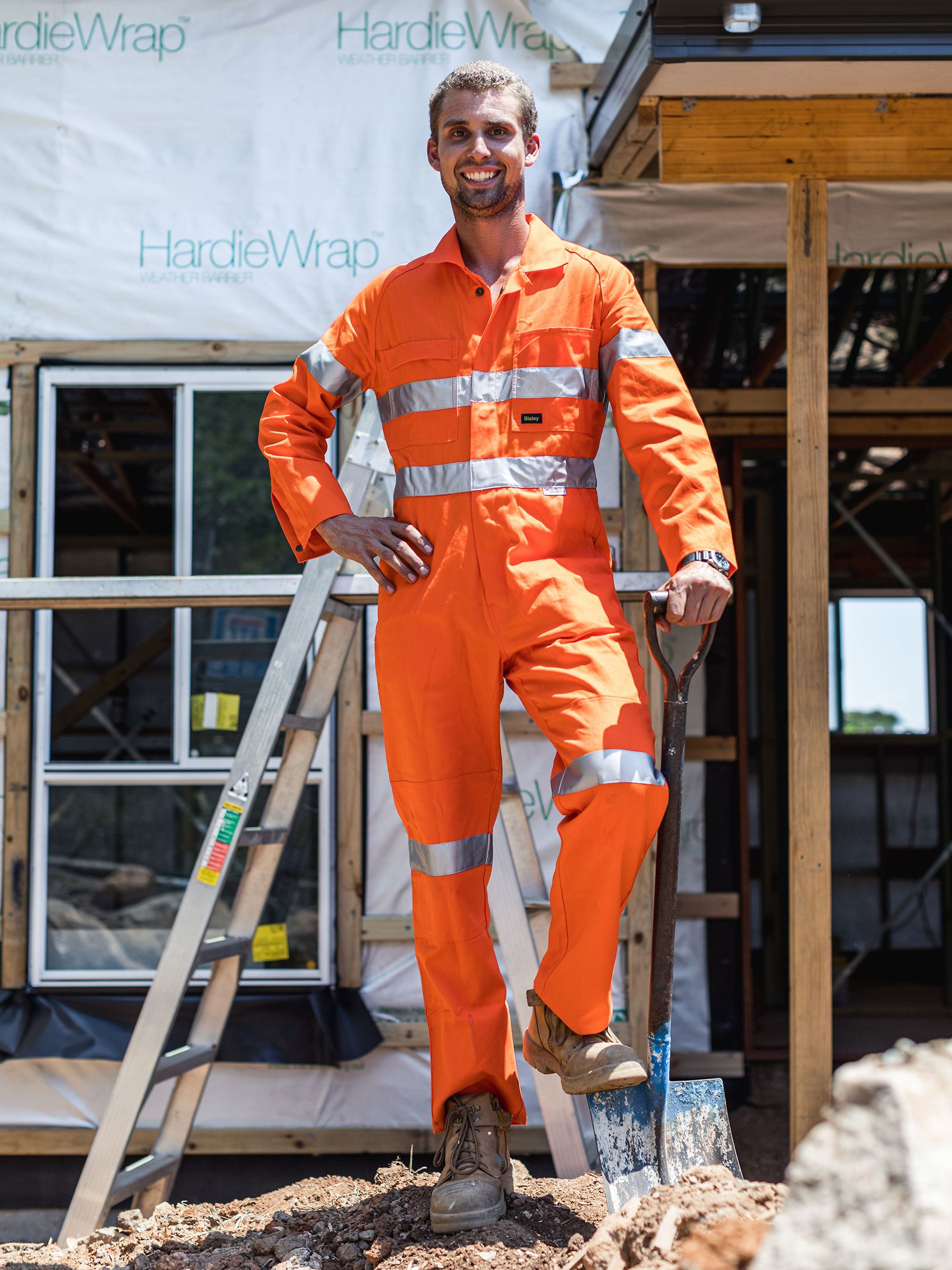 Bisley Taped Hi Vis Drill Coverall BC607T8