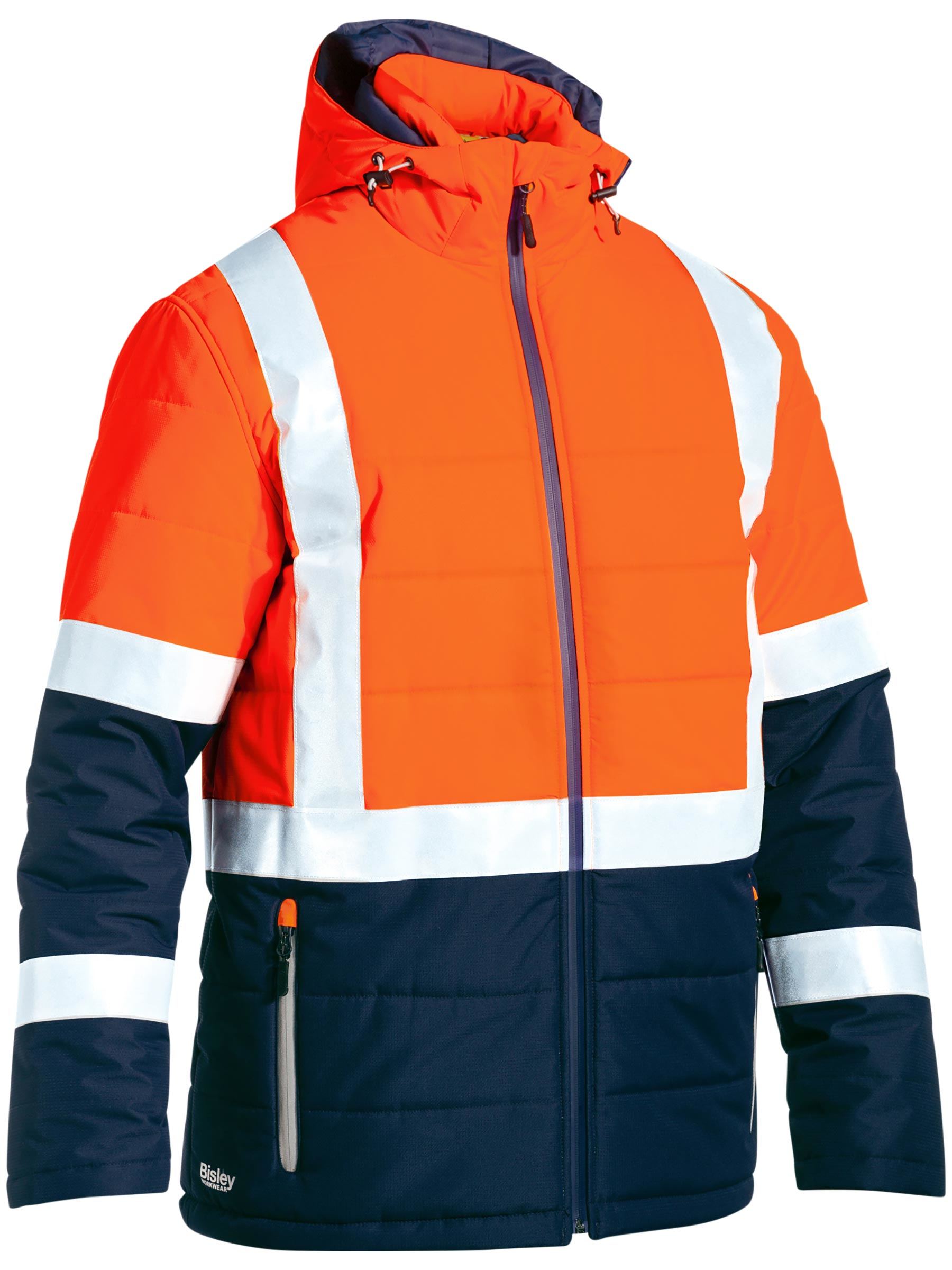 Bisley Taped Hi Vis Puffer Jacket BJ6929HT