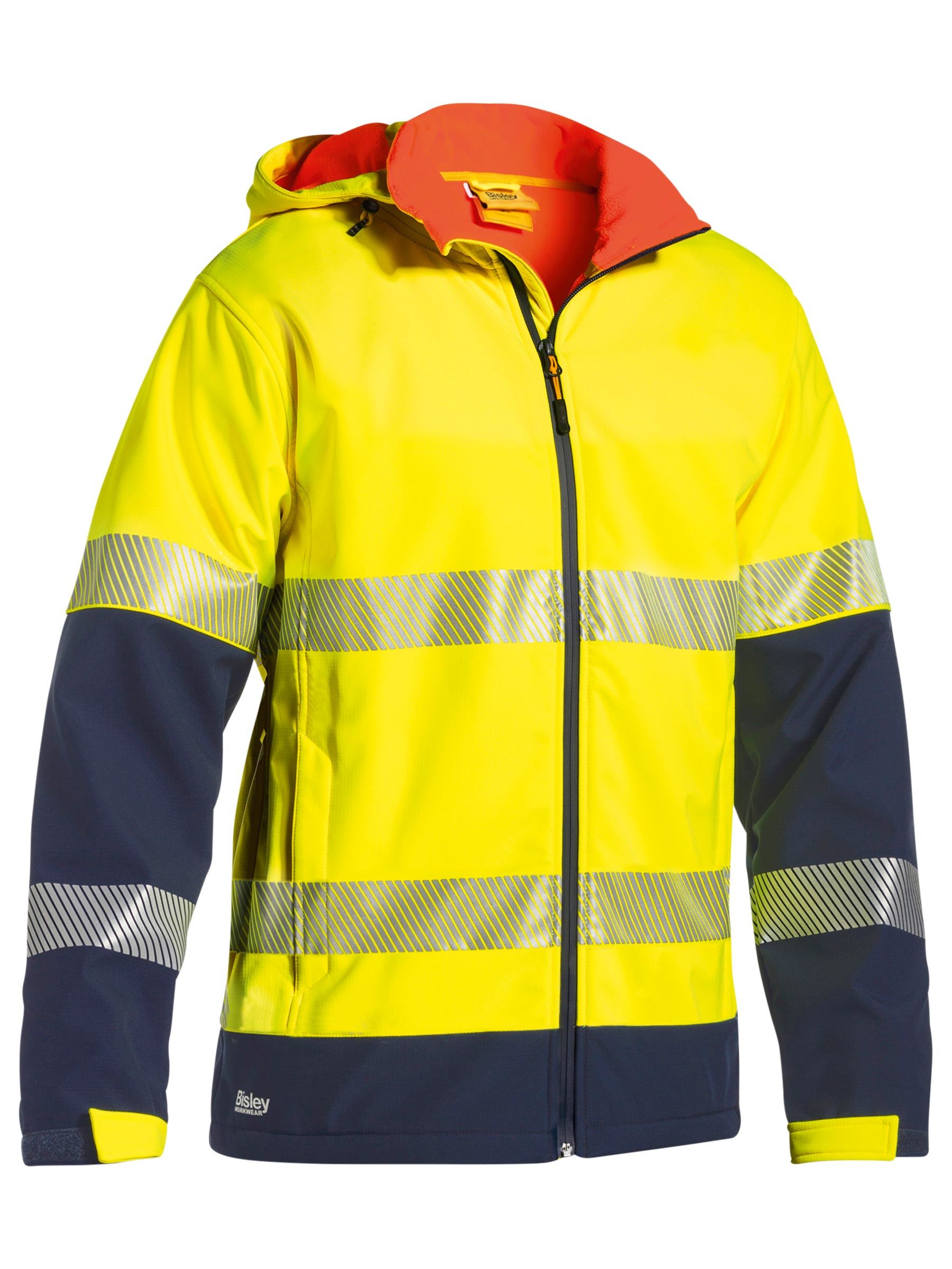 Bisley Taped Hi Vis Ripstop Bonded Fleece Jacket BJ6934T