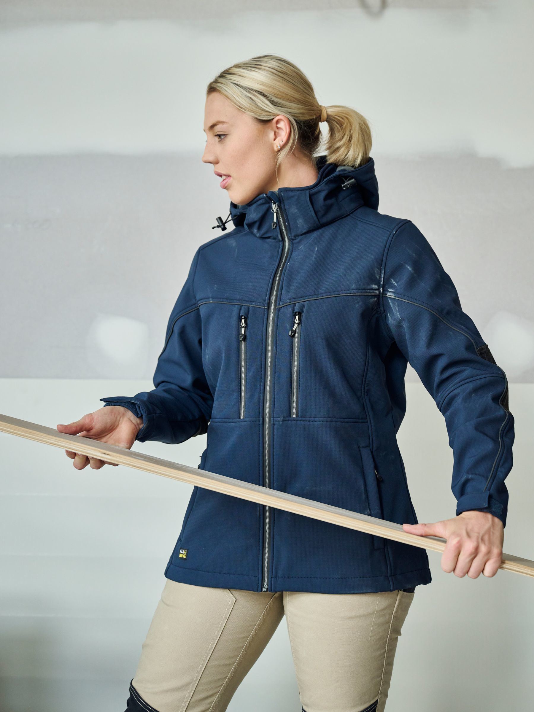 Bisley Women's Flx & Move™ Hooded Soft Shell Jacket BJL6570