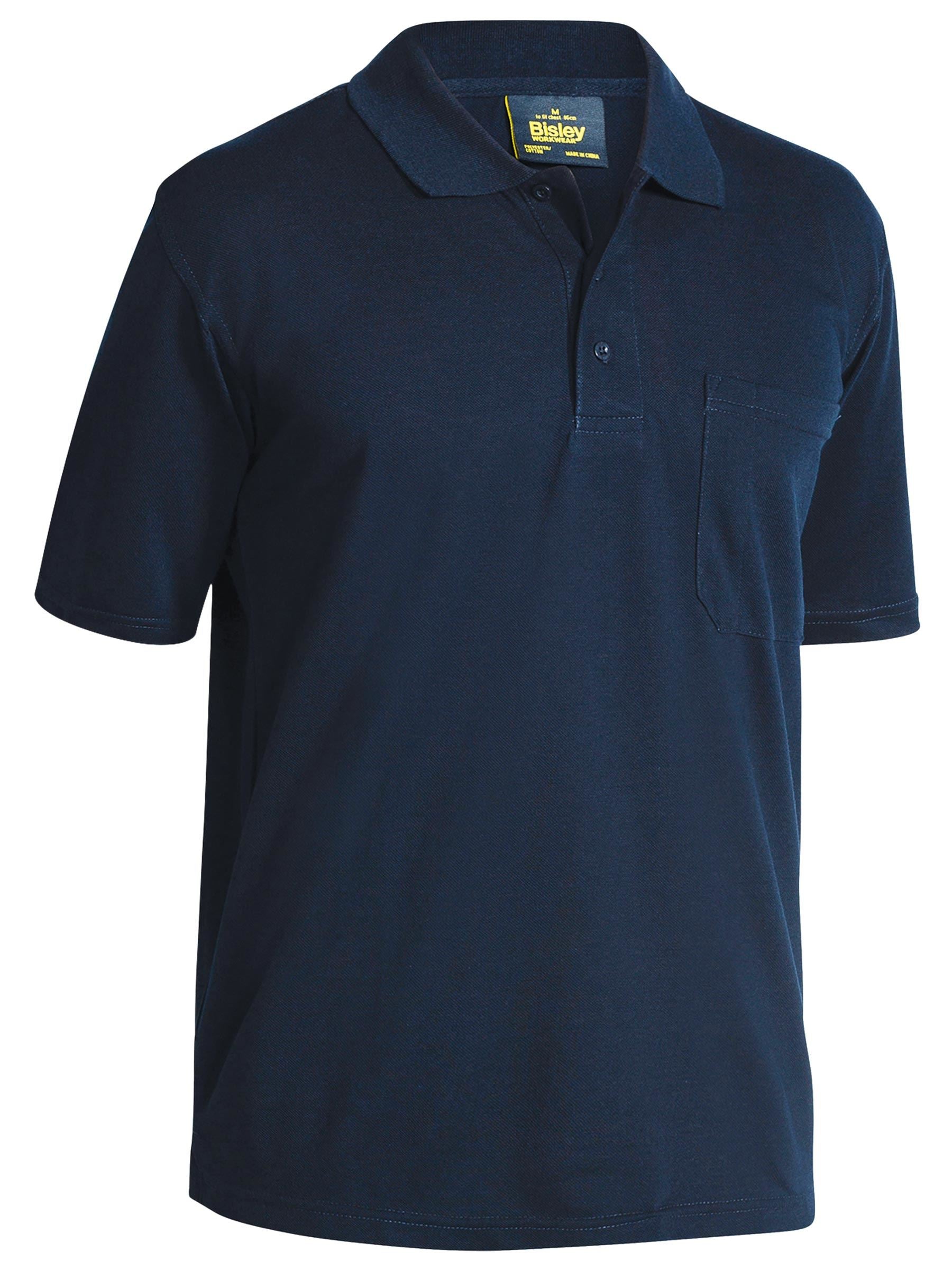 Bisley Polyester Cotton Polo Pocket Short Sleeve BK1290