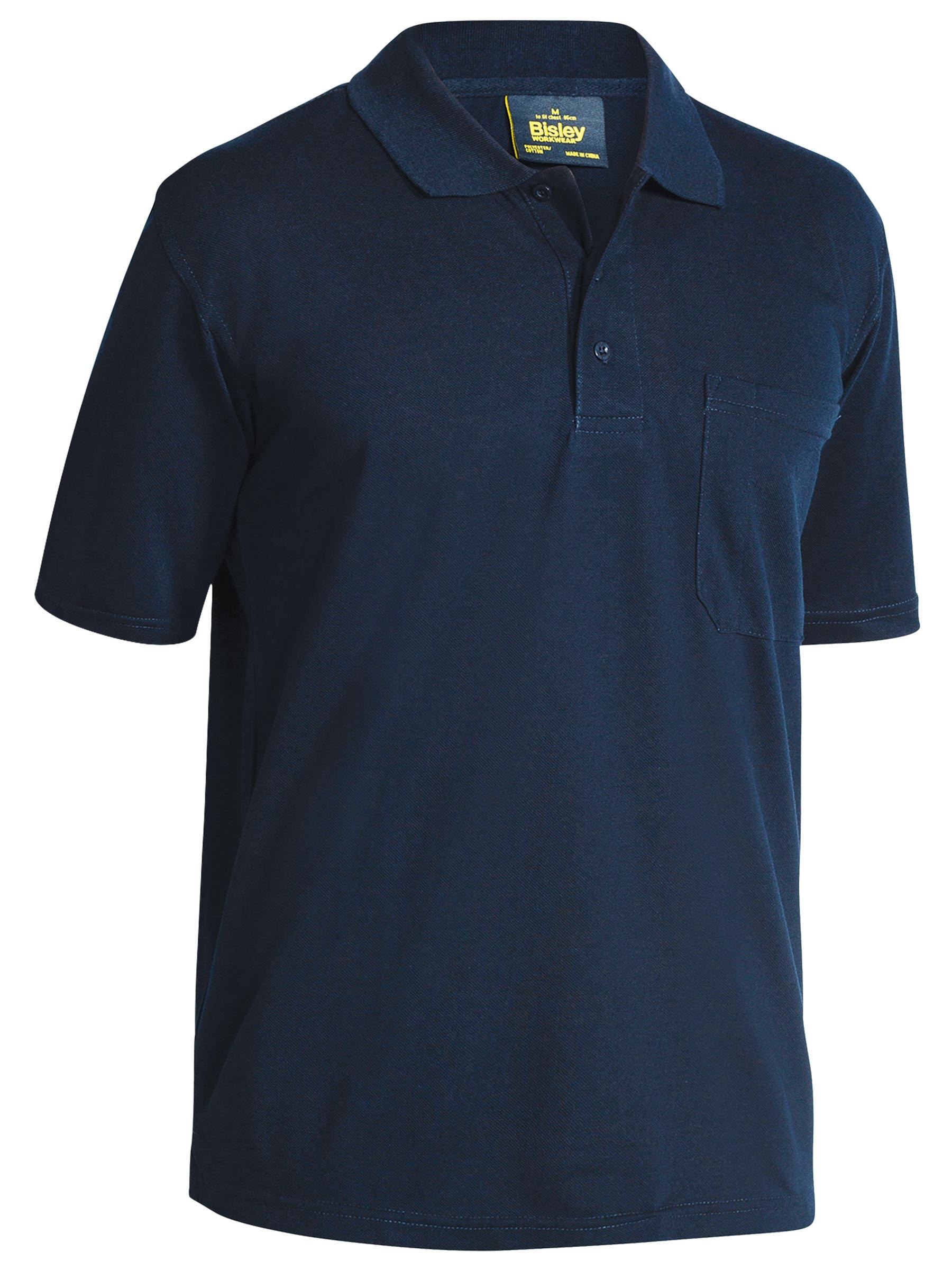 Bisley Polyester Cotton Polo Pocket Short Sleeve BK1290
