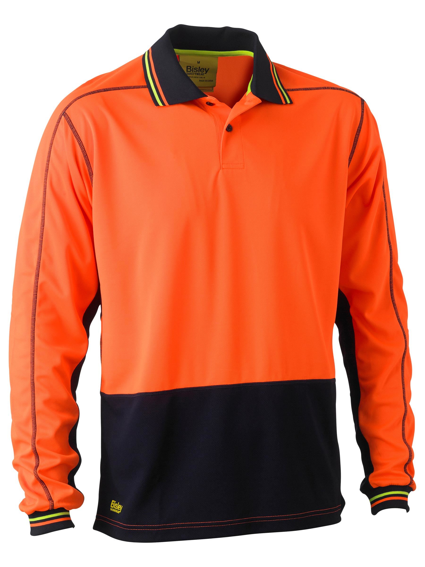 Bisley Hi Vis Polyester Mesh Polo BK6219