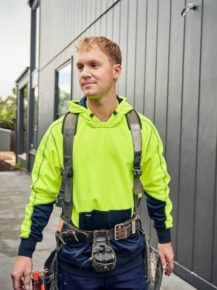 Bisley Hi Vis Fleece Hoodie Pullover BK6619
