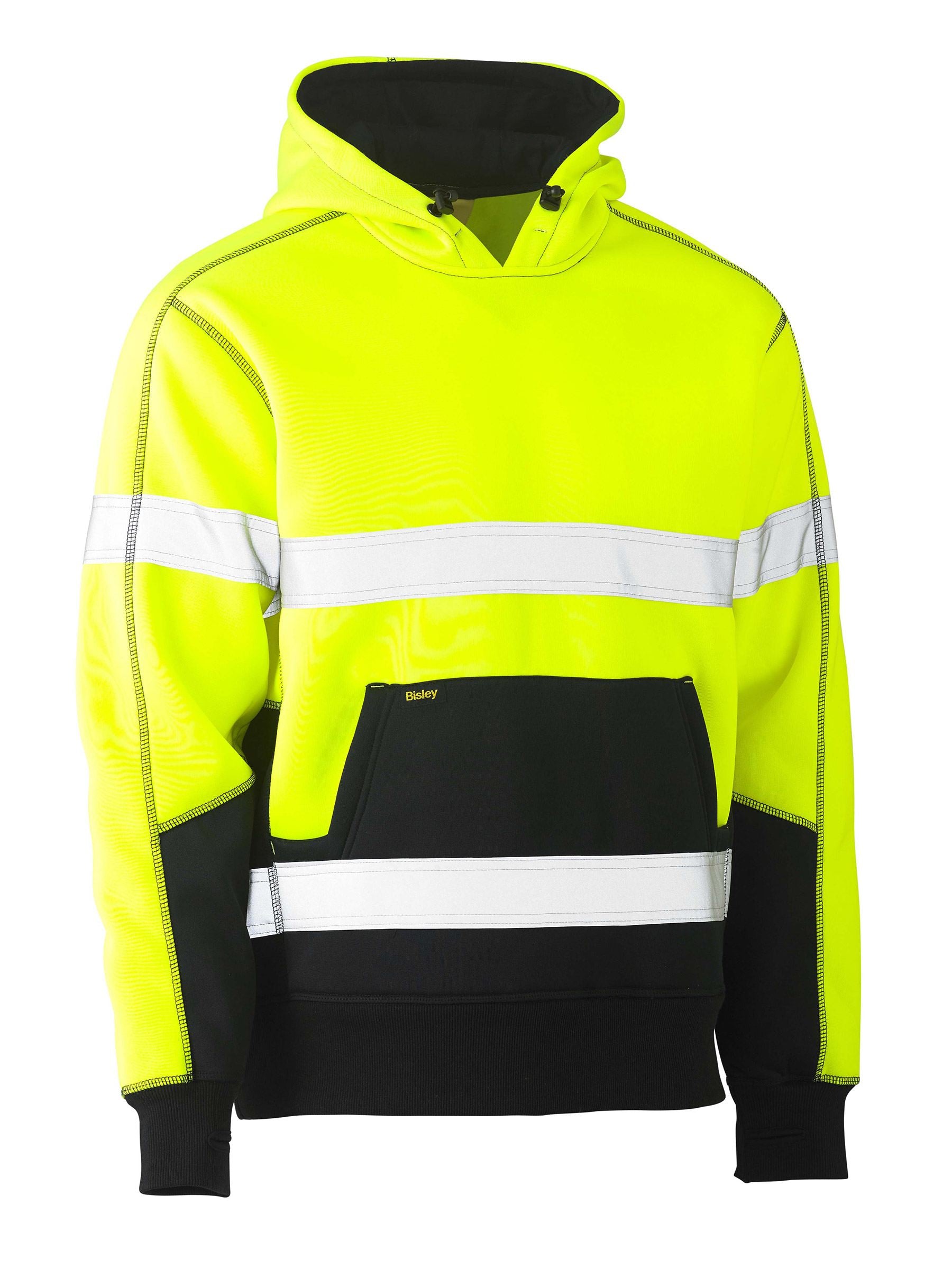 Bisley Taped Two Tone Fleece Hoodie Pullover BK6619T