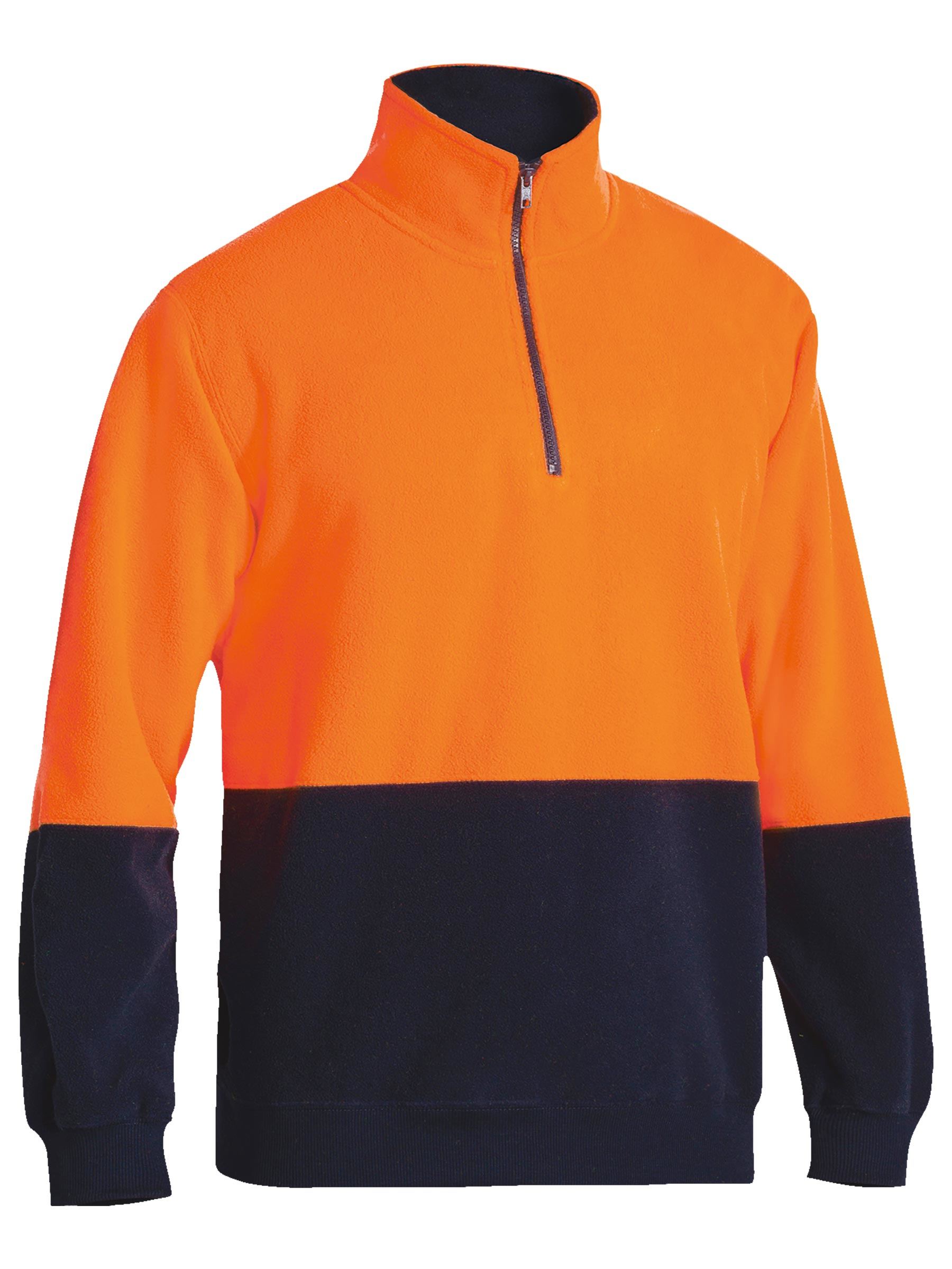 Bisley Hi Vis Polar fleece Zip Pullover BK6889