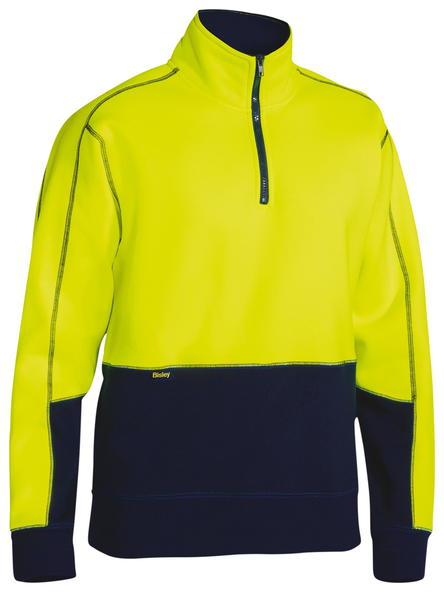 Bisley Hi Vis Fleece 1/4 Zip Pullover BK6989