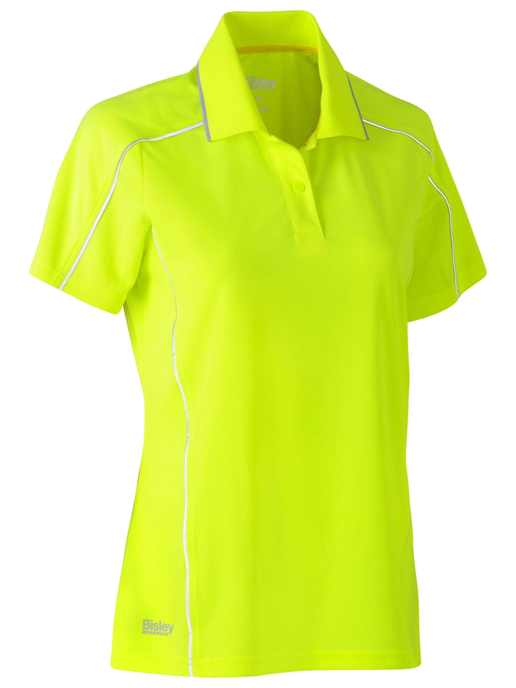 Bisley Women's Cool Mesh Polo with Reflective Piping BKL1425