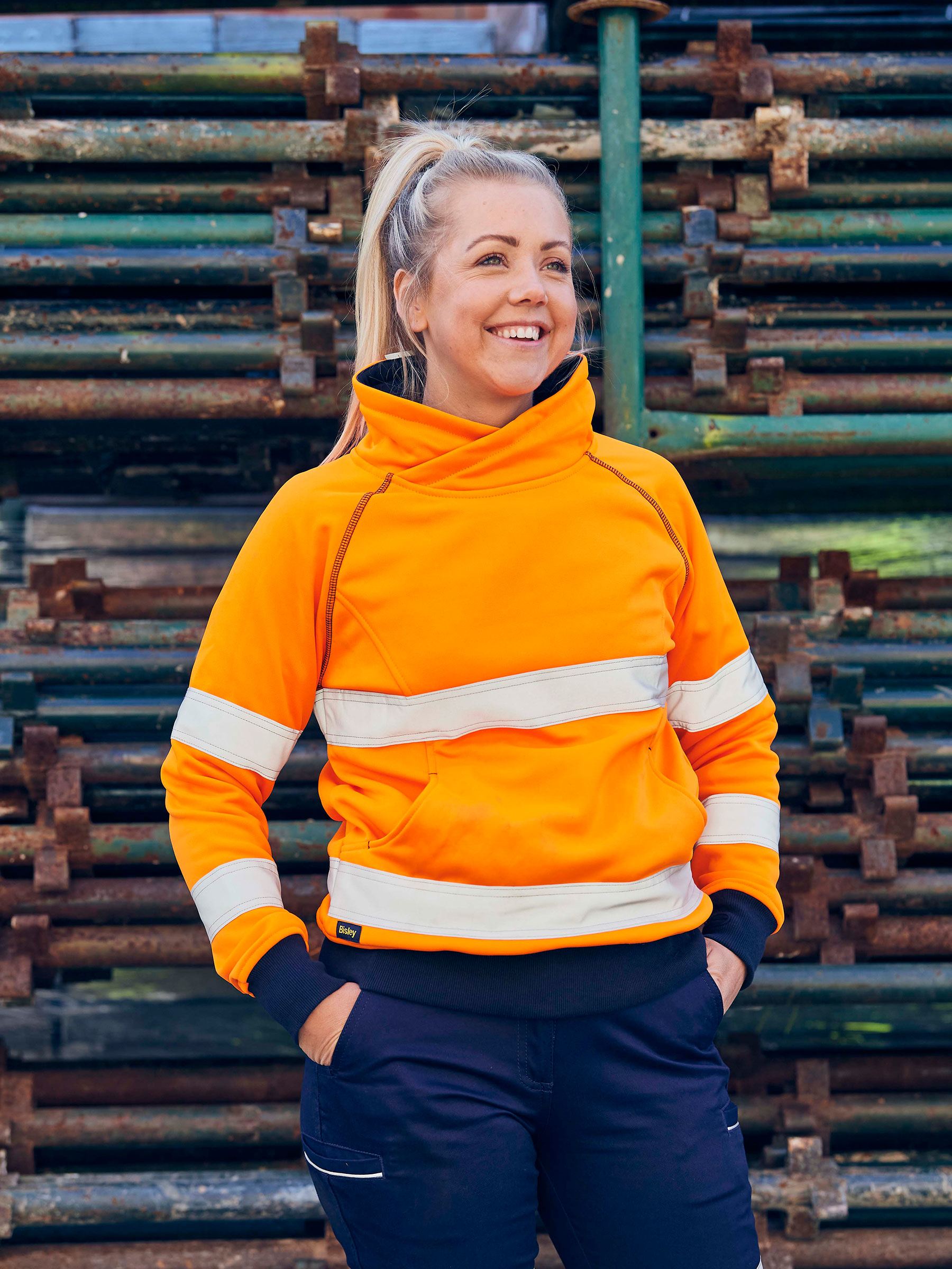 Bisley Women's Taped Hi Vis Fleece Jumper BKL6818T