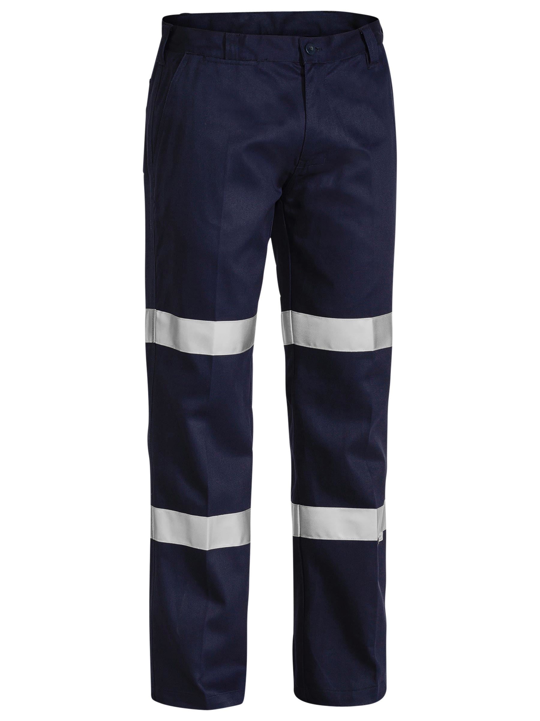 Bisley Taped Biomotion Cotton Drill Work Pants BP6003T