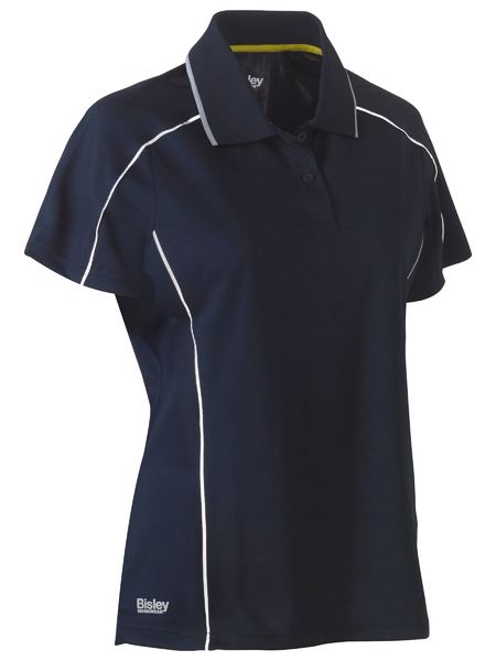 Bisley Women's Cool Mesh Polo with Reflective Piping BKL1425
