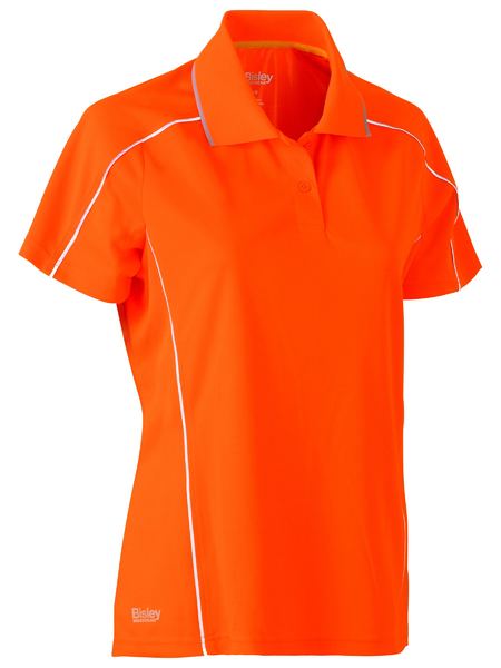 Bisley Women's Cool Mesh Polo with Reflective Piping BKL1425
