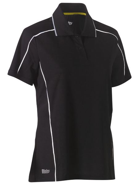 Bisley Women's Cool Mesh Polo with Reflective Piping BKL1425