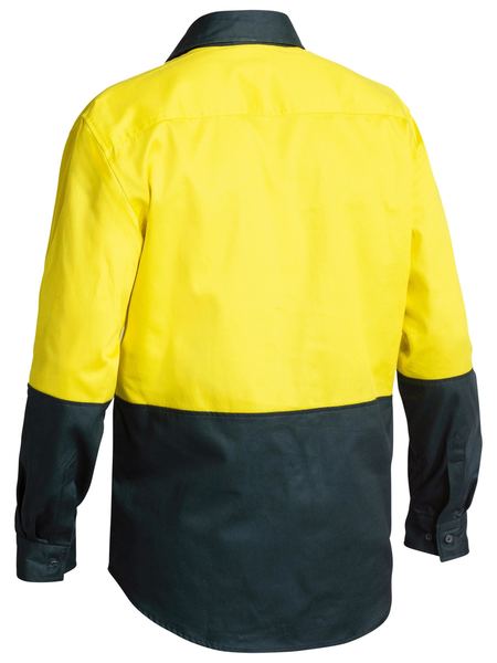 Bisley Hi Vis Closed Front Drill Shirt BSC6267
