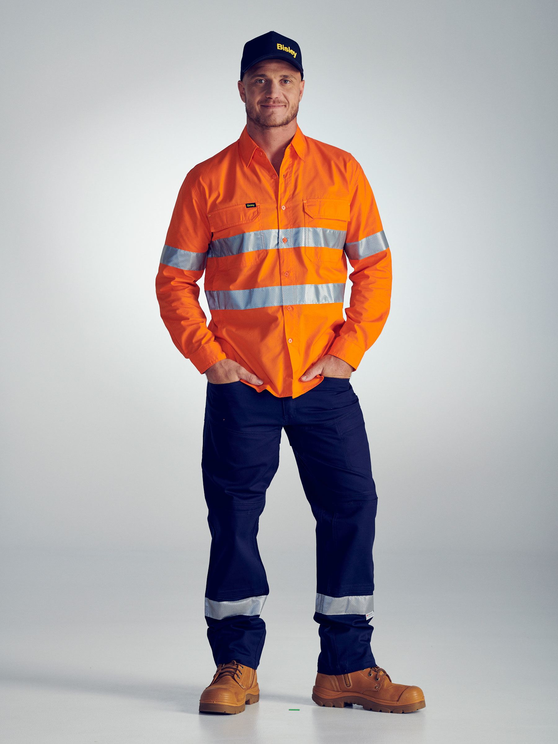 Bisley X Airflow™ Taped Hi Vis Ripstop Shirt BS6416T