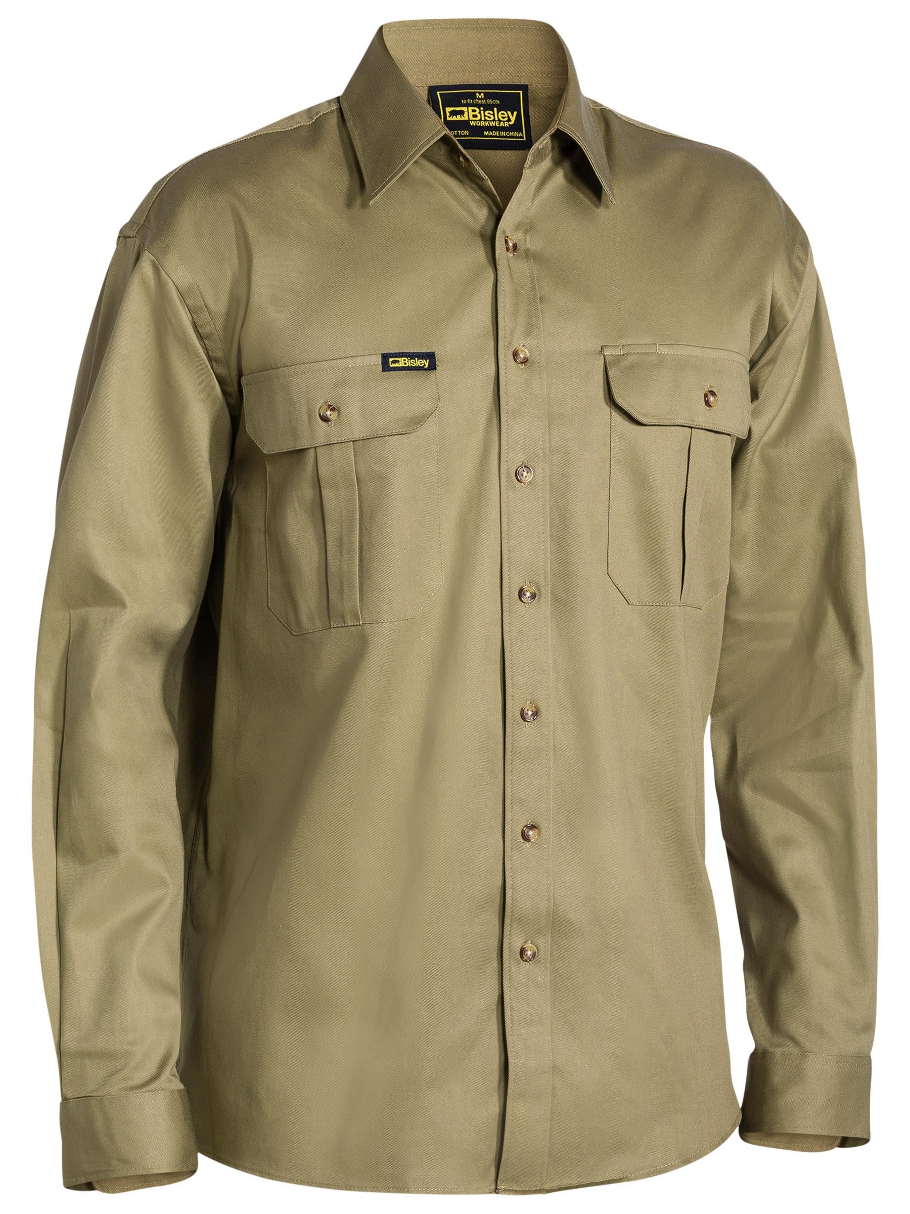 Bisley Original Cotton Drill Shirt - Long Sleeve BS6433