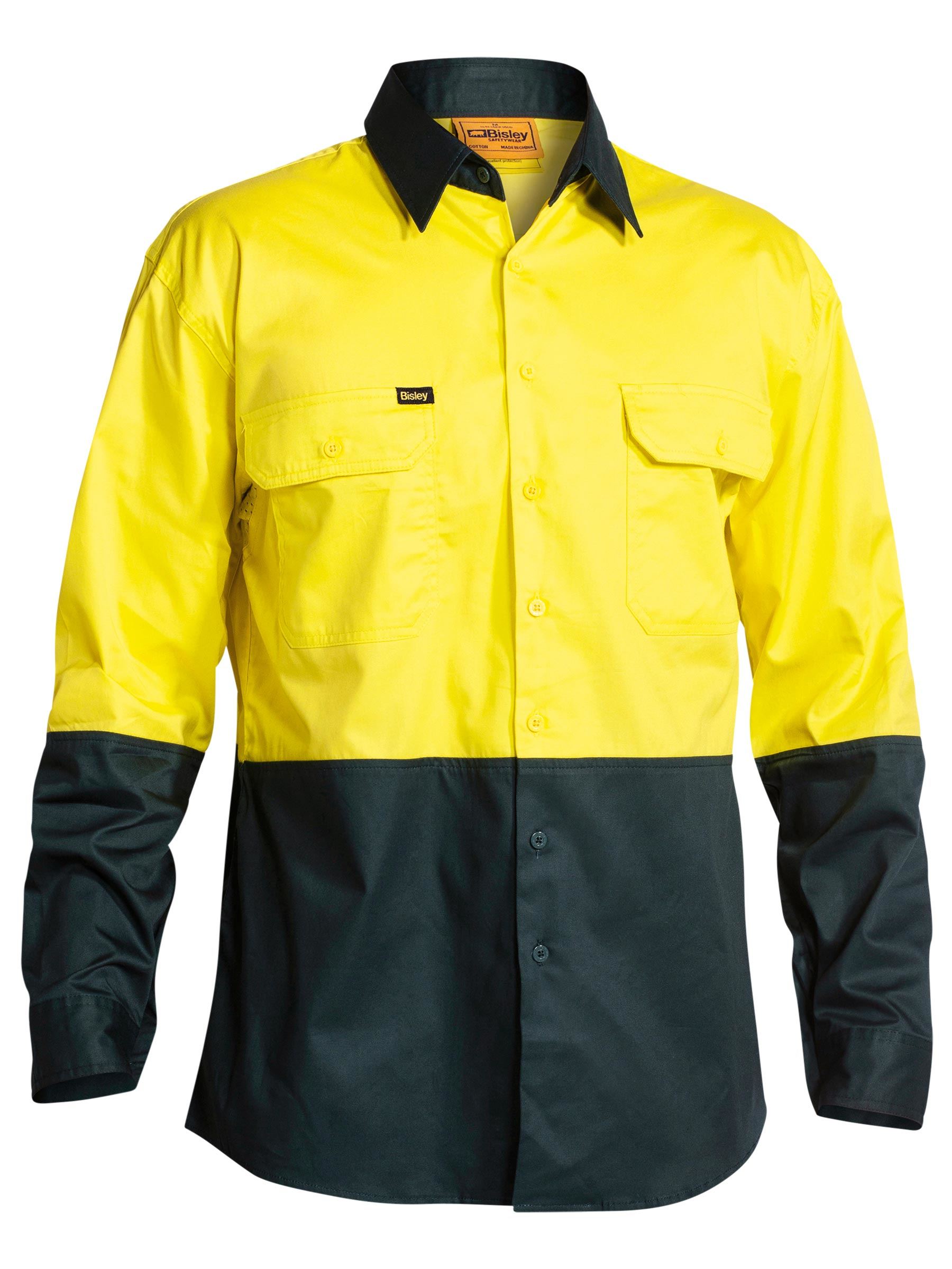 Bisley Hi Vis Cool Lightweight Drill Shirt BS6895