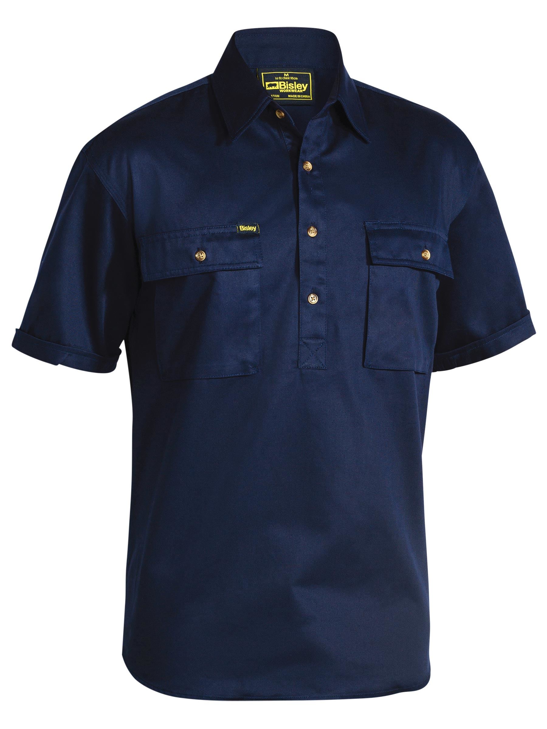 Bisley Closed Front Cotton Drill Shirt BSC1433