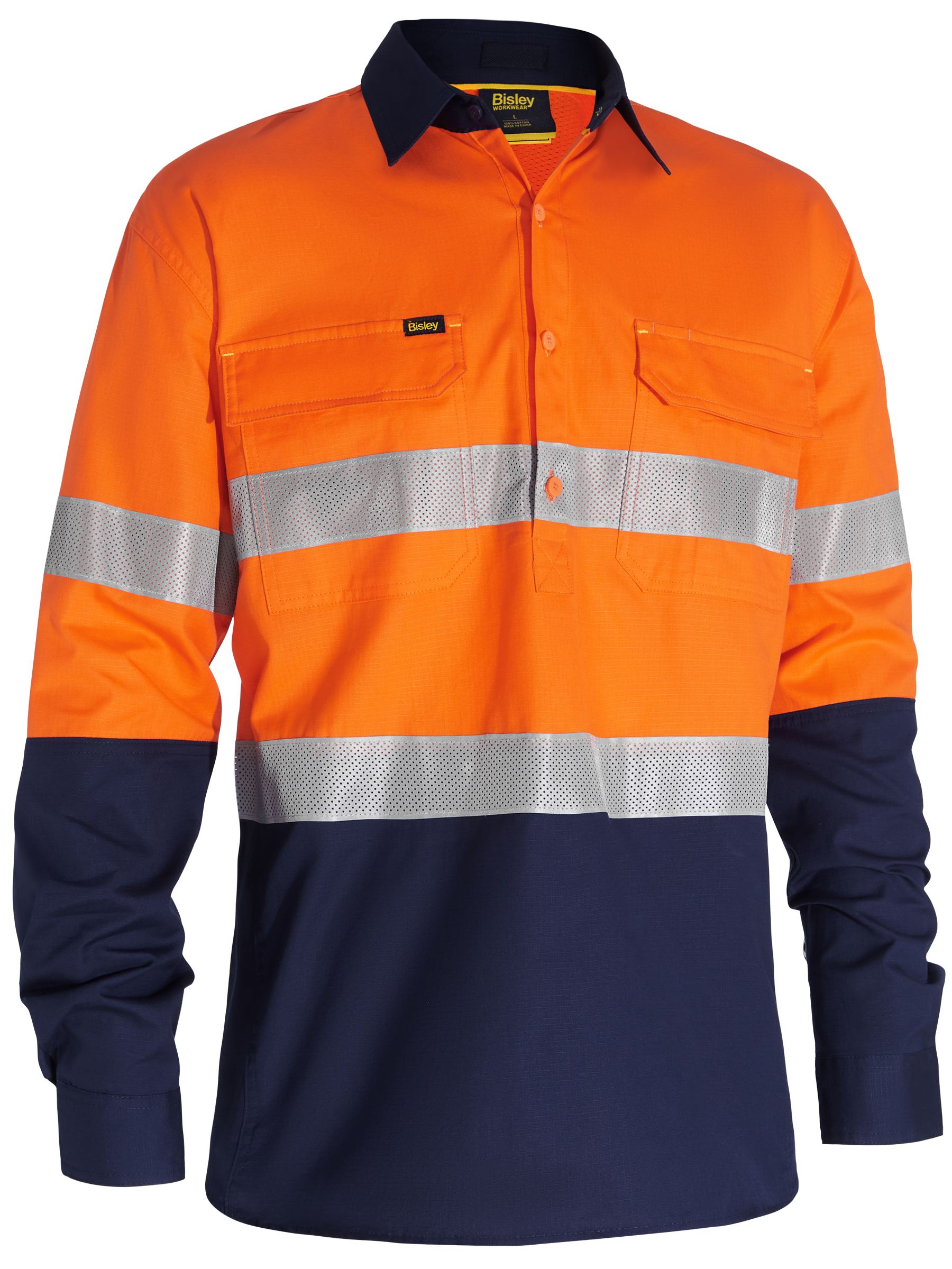 X Airflow™ Closed Front Taped Hi Vis Ripstop Shirt BSC6415T