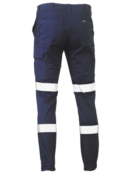 Bisley Taped Biomotion Stretch Cotton Drill Cargo Cuffed Pants BPC6028T
