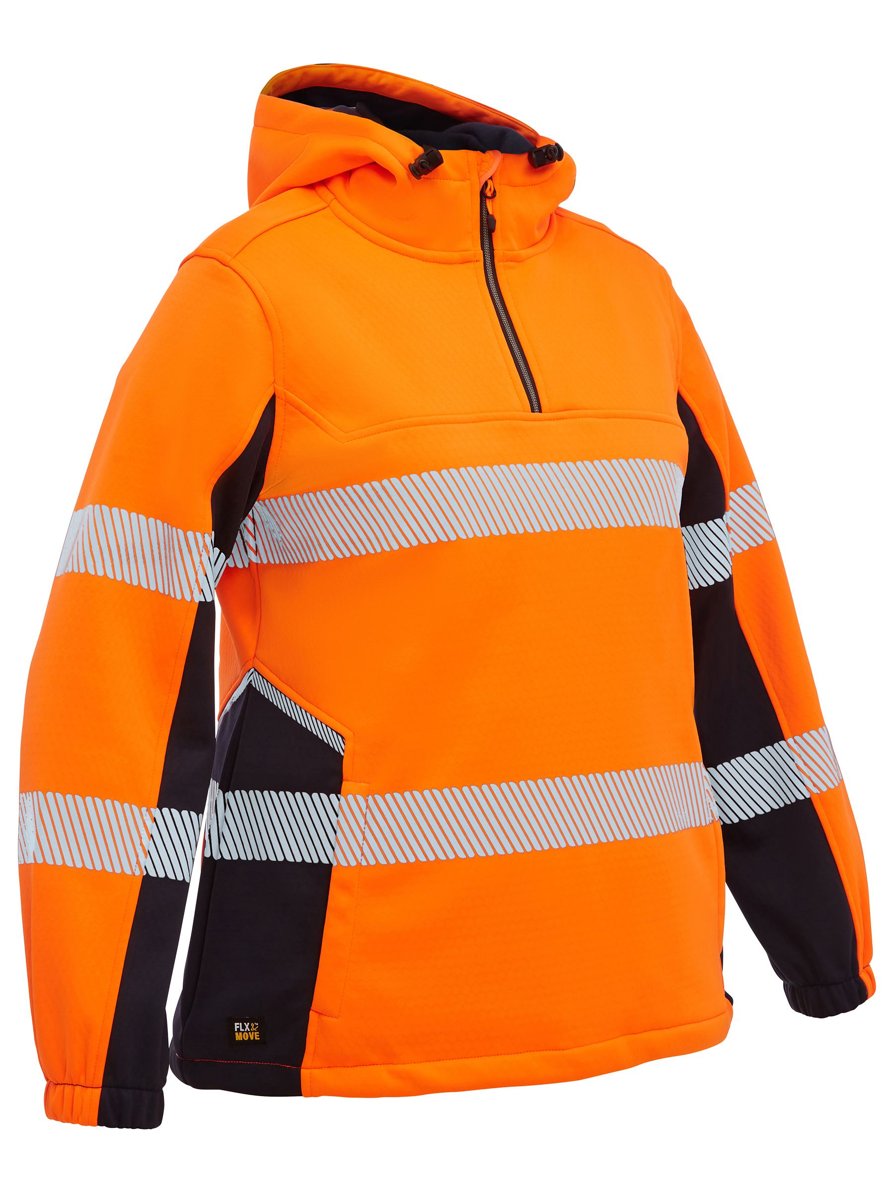Bisley Women's Flx & Move™ Hi Vis Taped Liquid Repellent Fleece Hoodie  BKL6571T