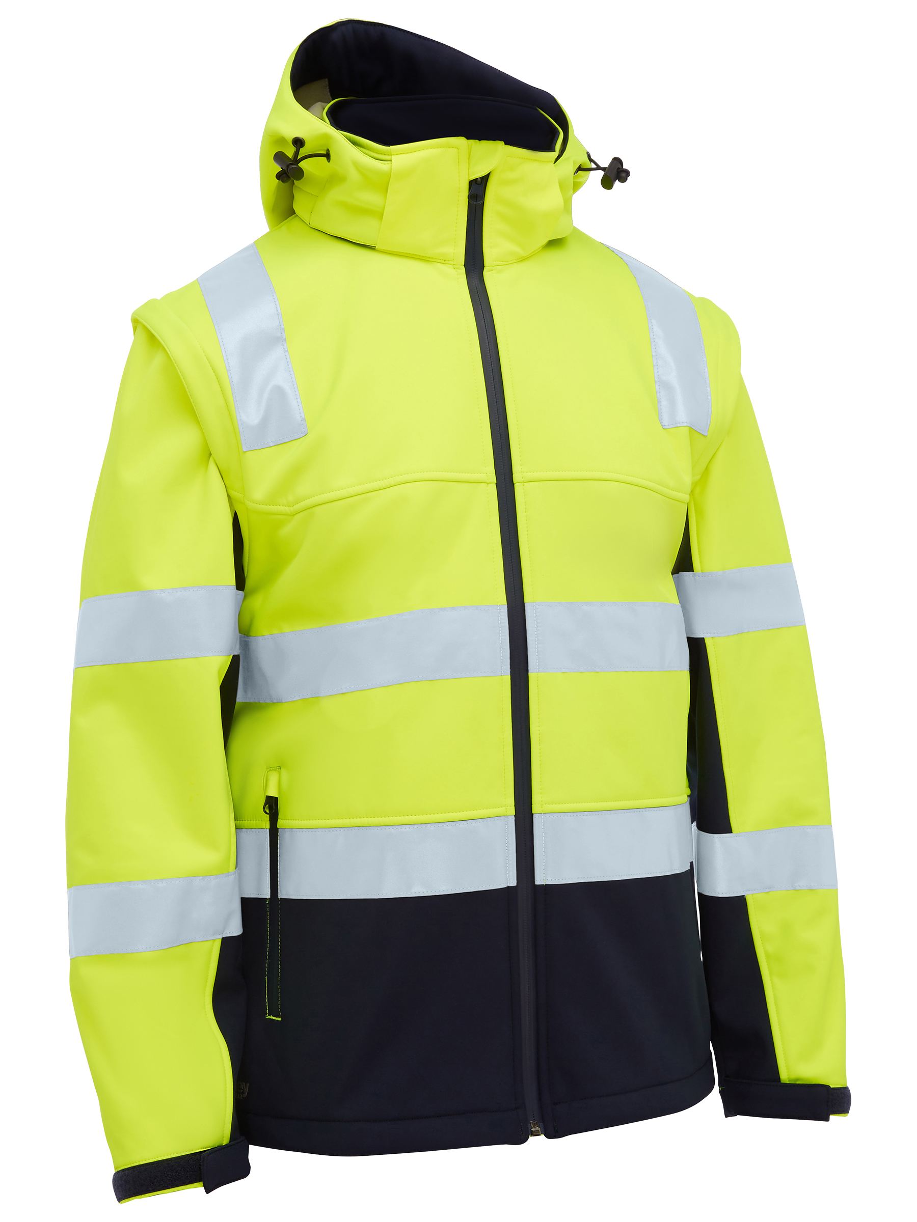 Bisley Taped Two Tone Hi Vis 3 In 1 Soft Shell Jacket BJ6078T