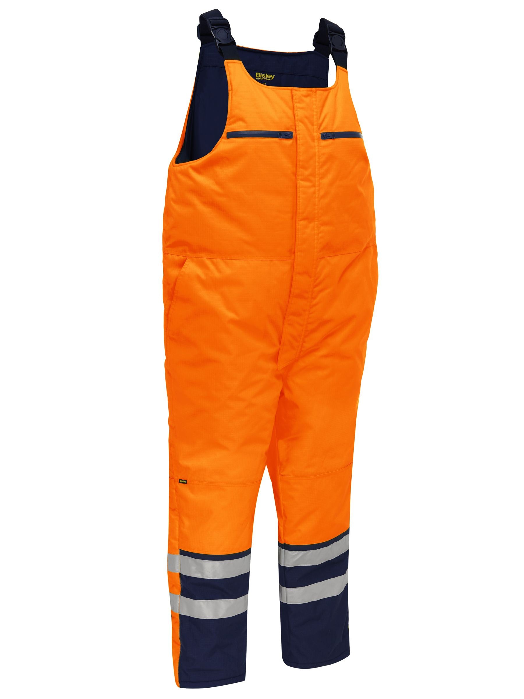 Bisley Taped Hi Vis Freezer Bib & Brace Coverall BAB6452T