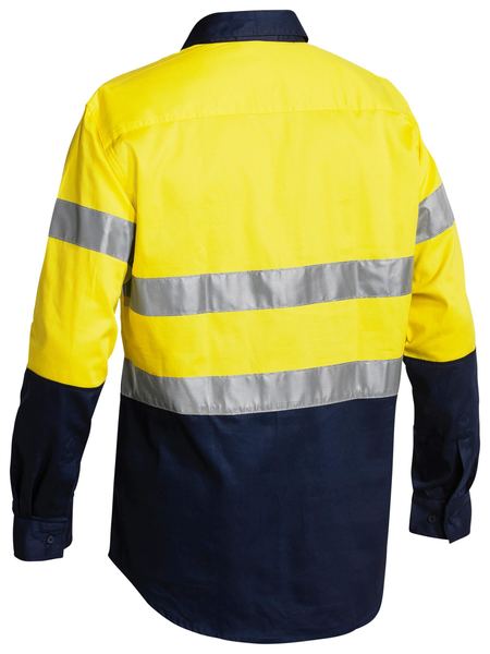Bisley Taped Hi Vis Closed Front Drill Shirt BTC6456