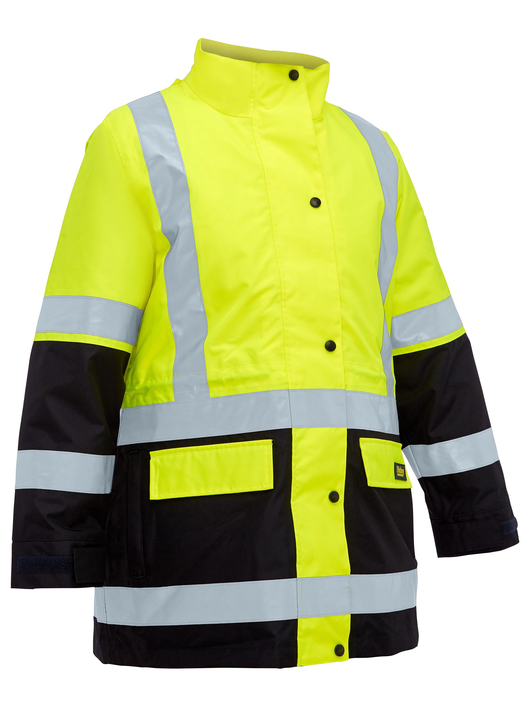 Bisley Women's Taped Hi Vis 5 in 1 Rain Jacket BKL6975