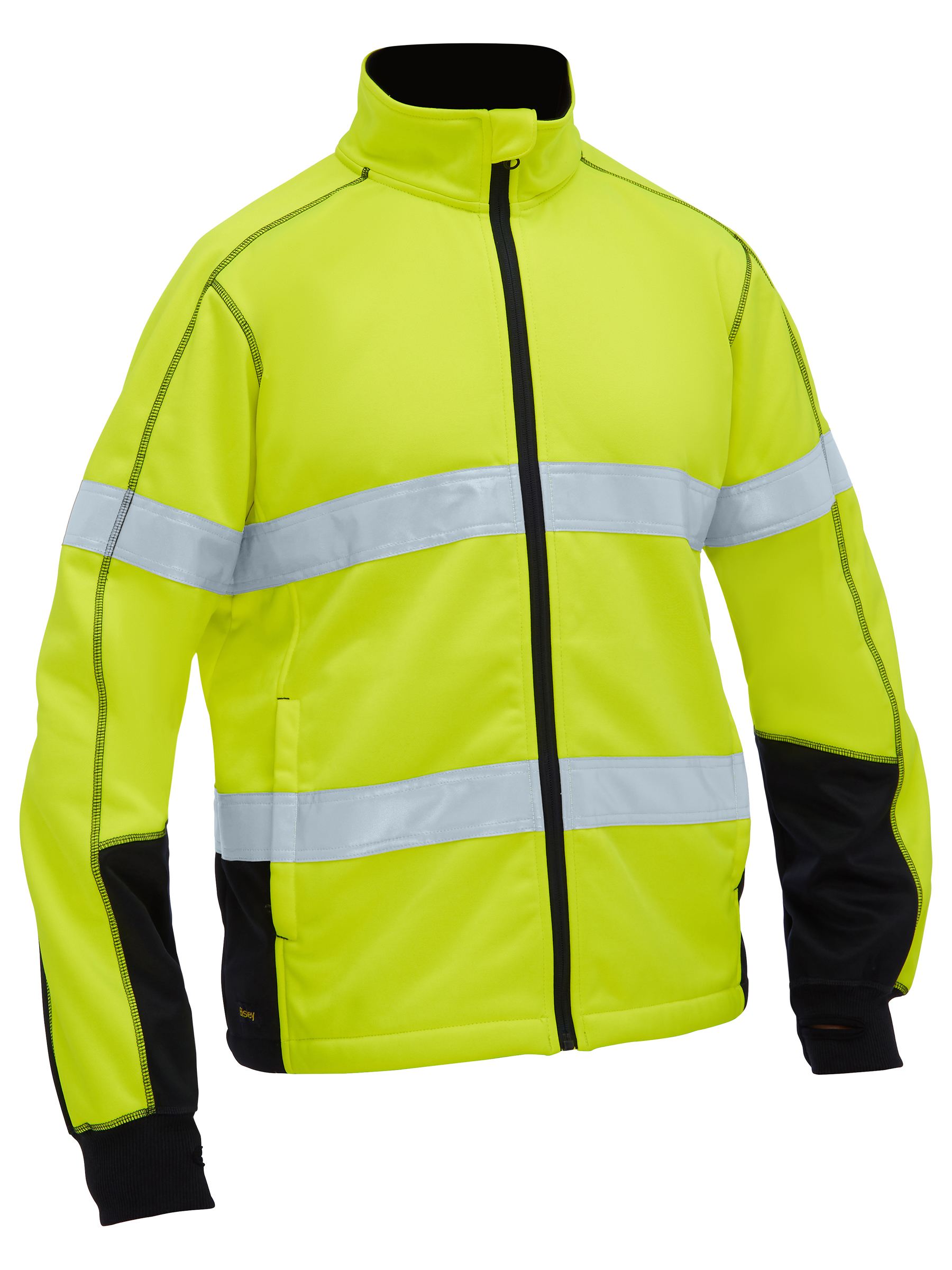 Bisley Men's Taped Hi Vis Zip Front Fleece BK6611T