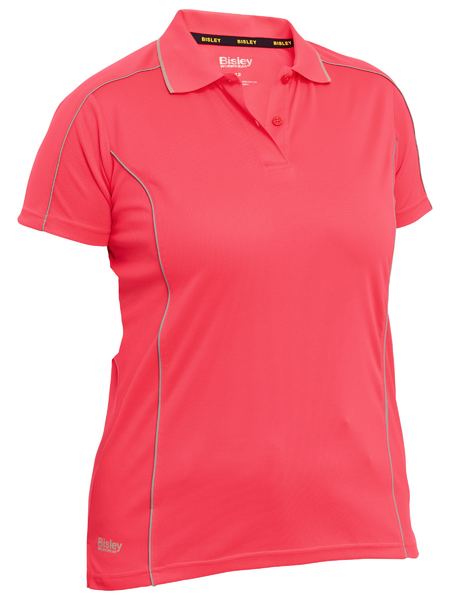 Bisley Women's Cool Mesh Polo with Reflective Piping BKL1425